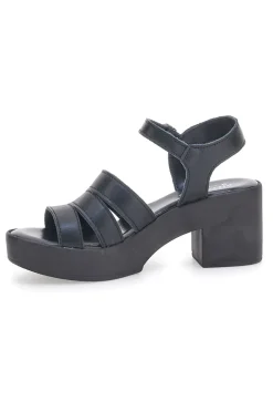 Sandali in vera pelle neri PITT.LOVE 800071082