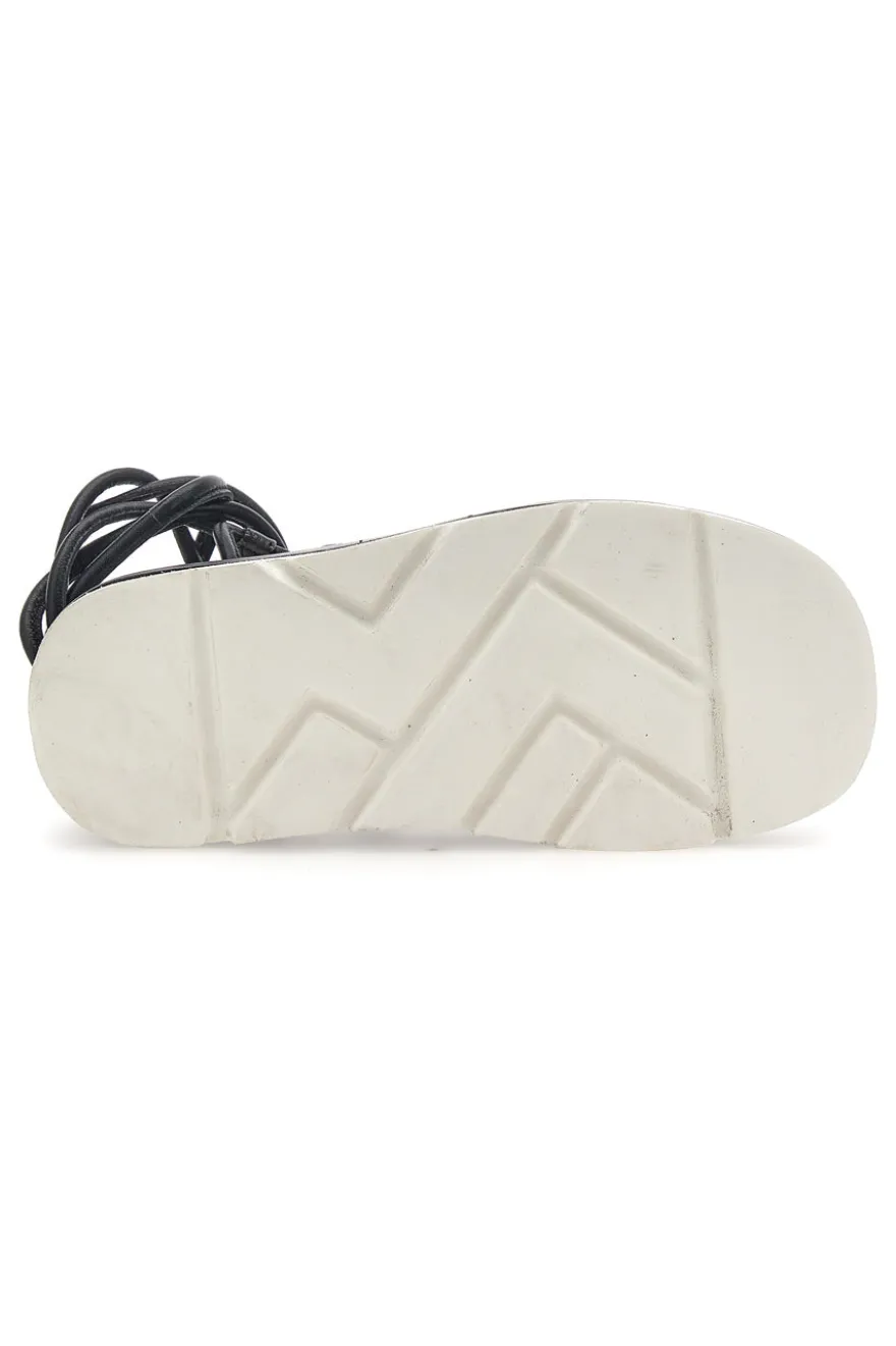 Sandali Lace-Up Neri Grazie 3770