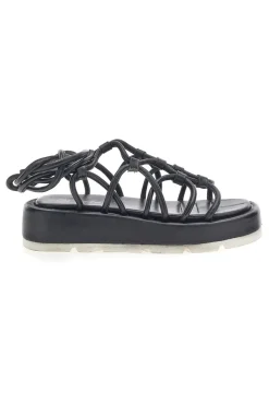 Sandali Lace-Up Neri Grazie 3770