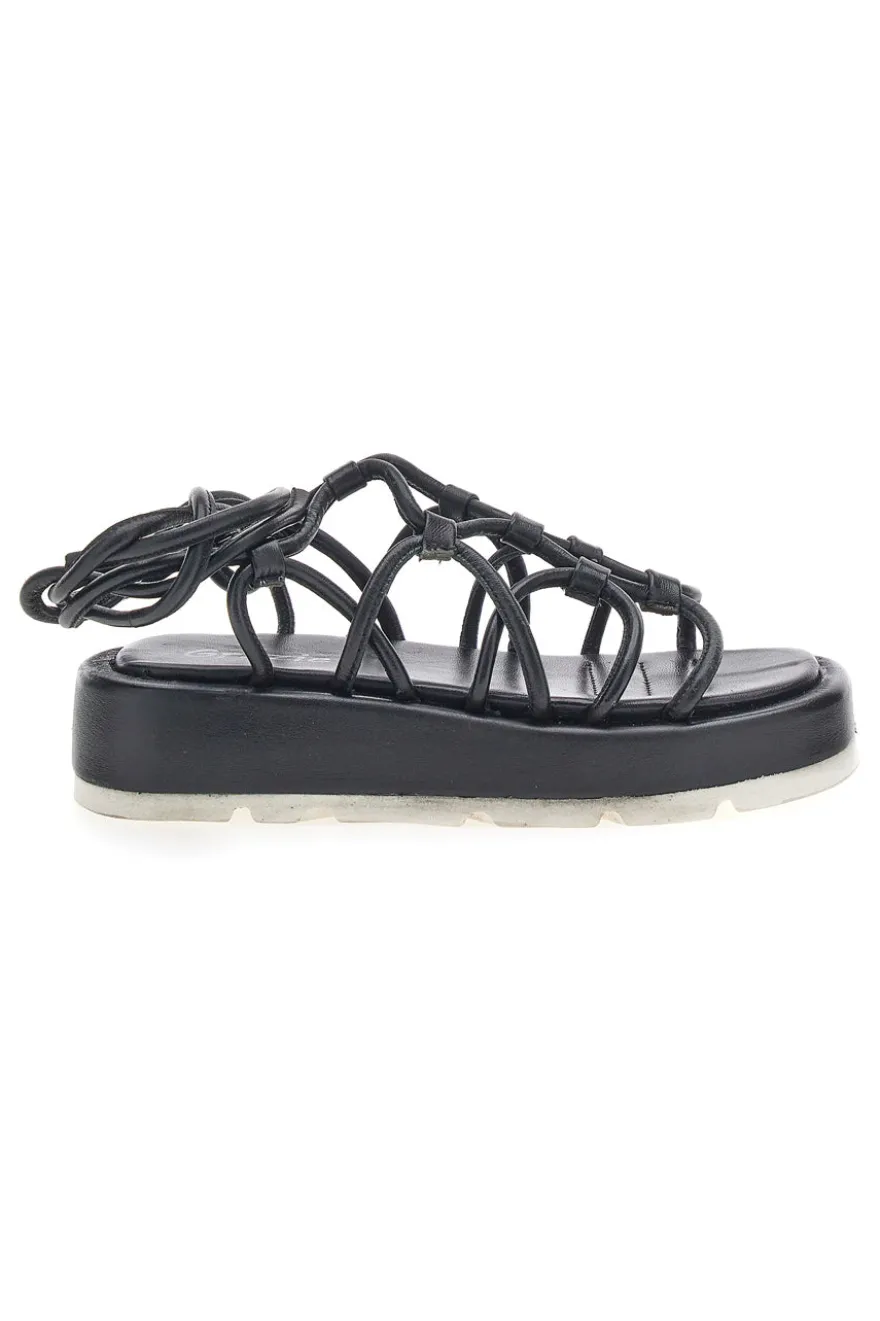 Sandali Lace-Up Neri Grazie 3770