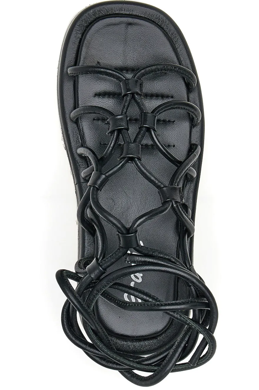 Sandali Lace-Up Neri Grazie 3770