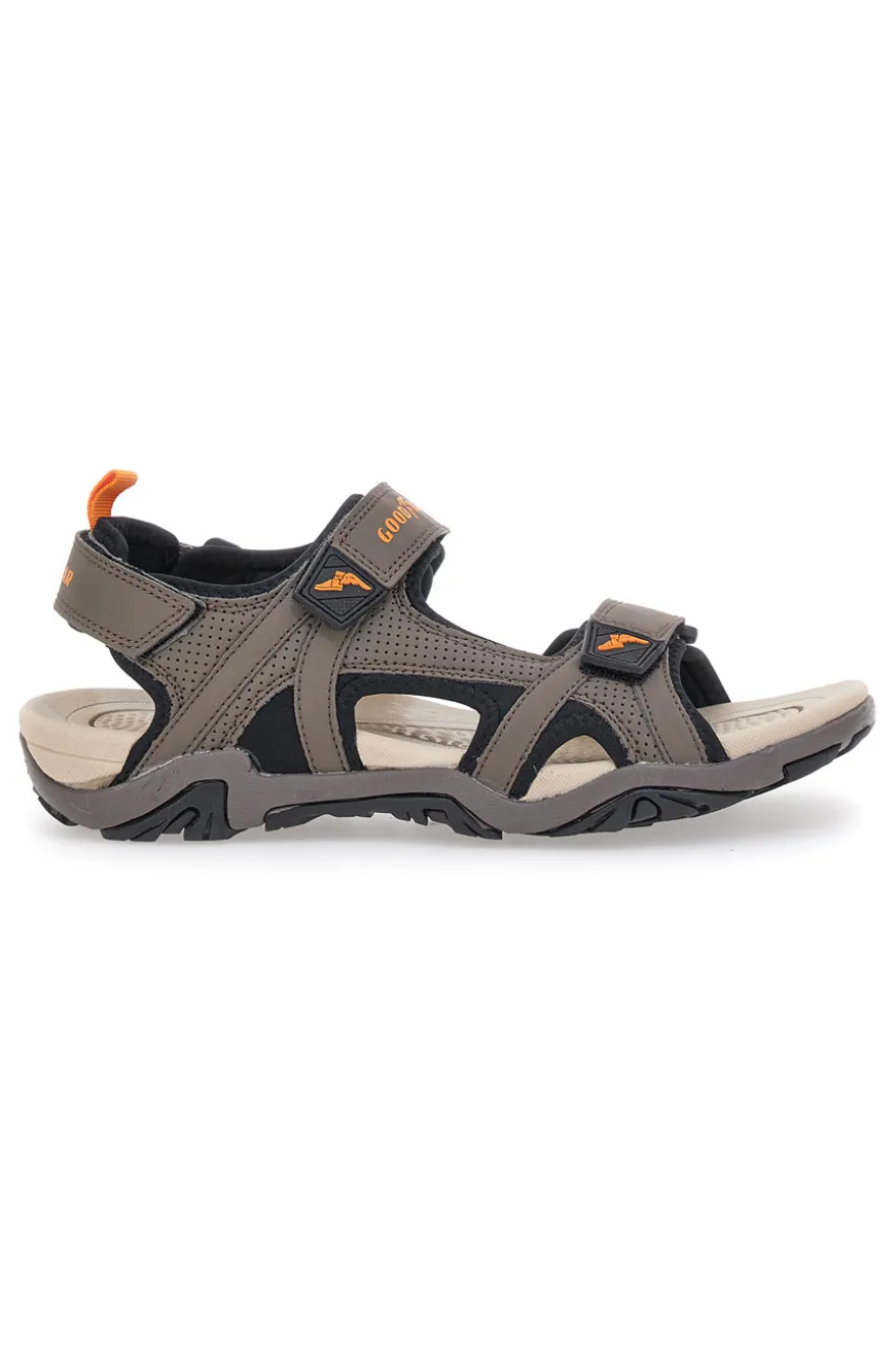 Sandali Marrone Con Strappi in Velcro Goodyeas 31048