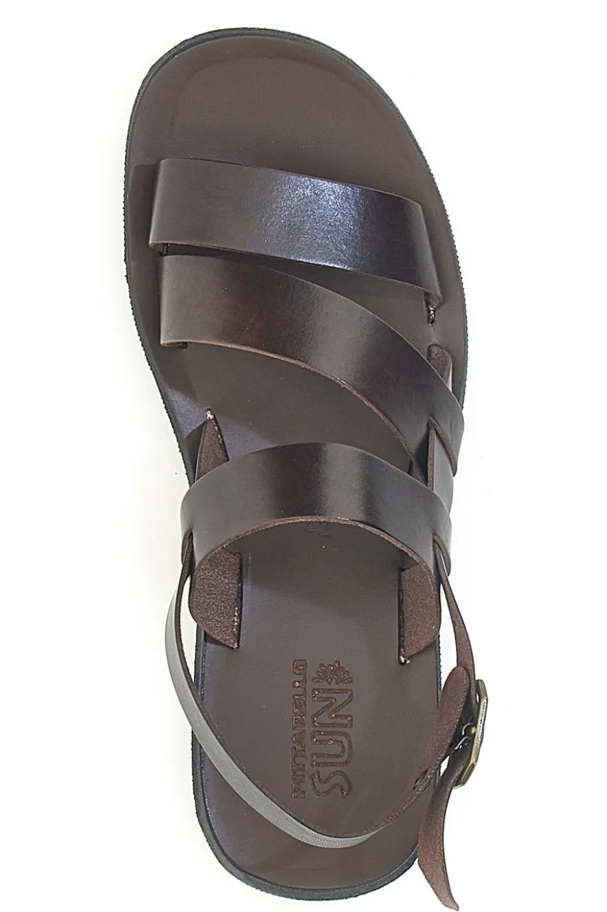 Sandali Marrone in pelle e cuoio Pittarello sun 4451