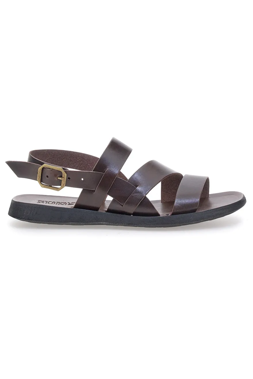 Sandali Marrone in pelle e cuoio Pittarello sun 4451