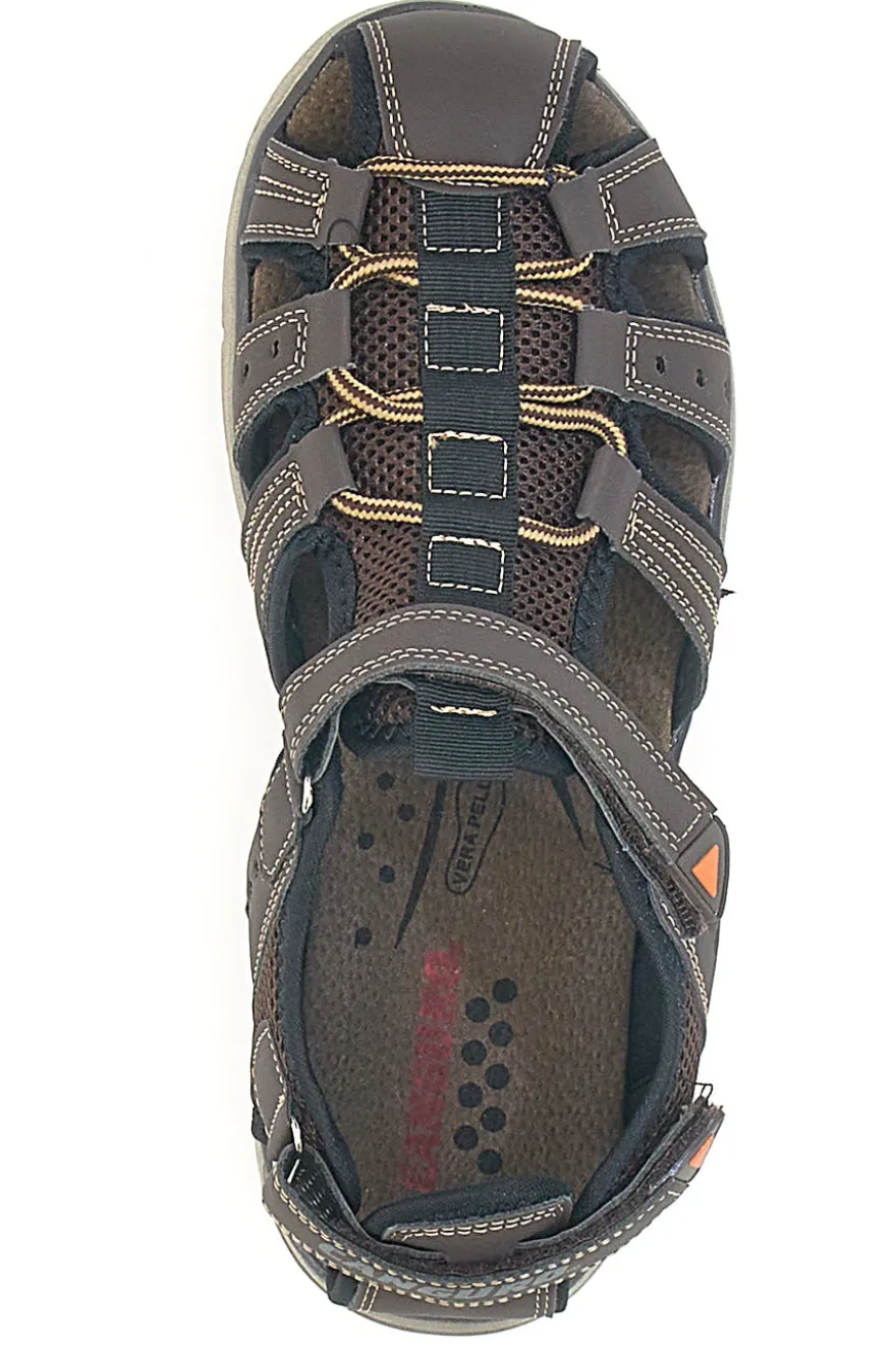 Sandali marroni con cinturino regolabile Canguro CA1013