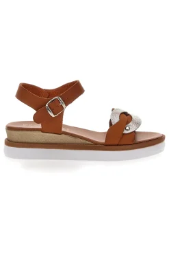 Sandali Marroni Con Platform 4,5 Cm Plocadi 30017