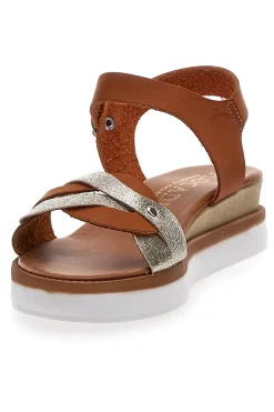 Sandali Marroni Con Platform 4,5 Cm Plocadi 30017