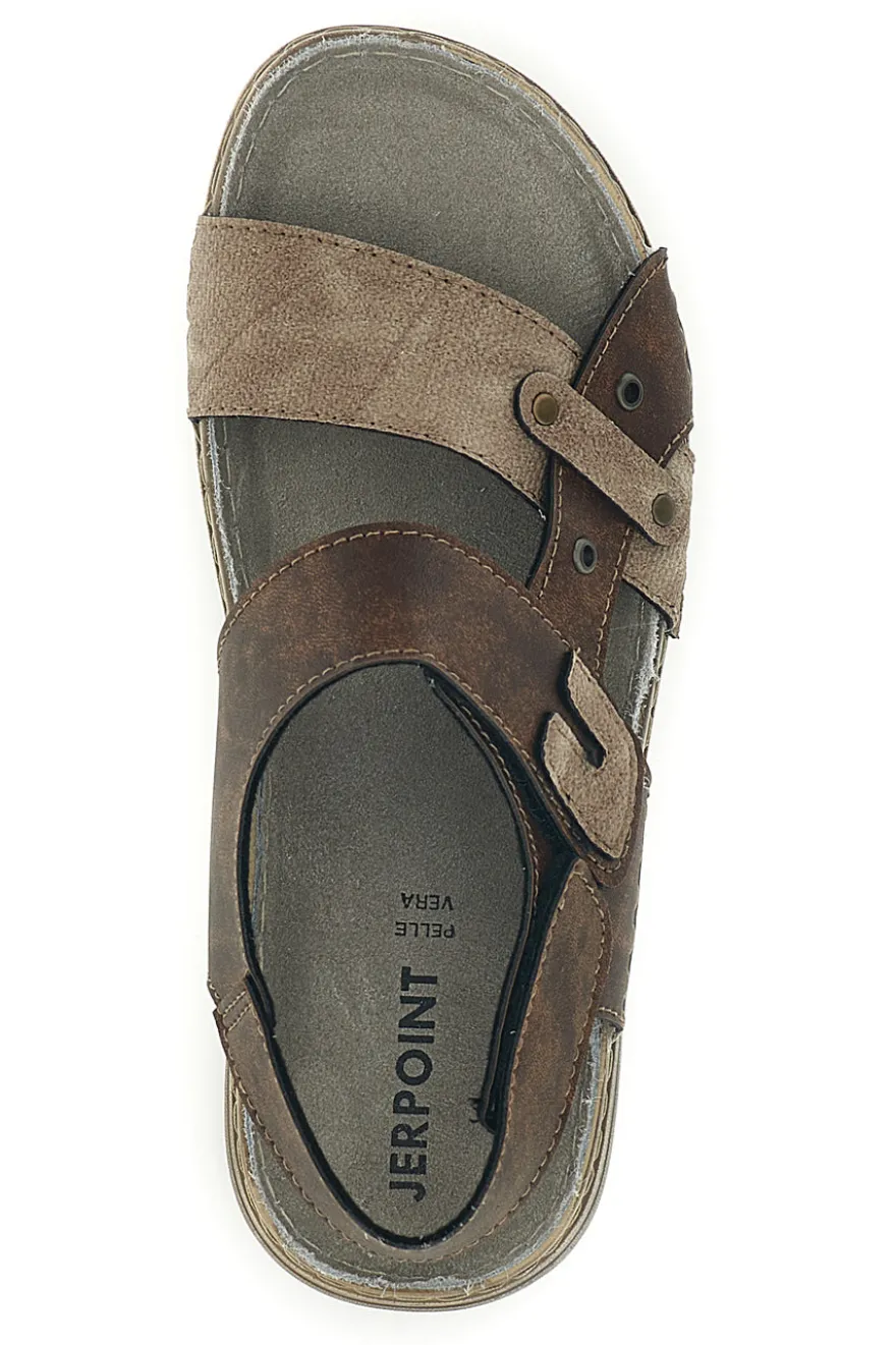 Sandali marroni con sottopiede in pelle Jerpoint 8018580PSSK