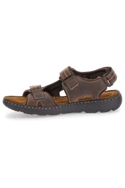 Sandali Marroni Con Strappi in Velcro Altemberg 2134