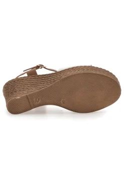 Sandali Marroni con Zeppa in Vera Pelle PITTARELLO 5621504