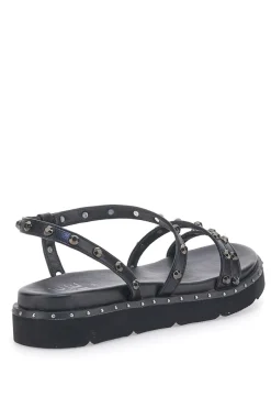 Sandali Neri con Flatform e Borchie ME & ME 670