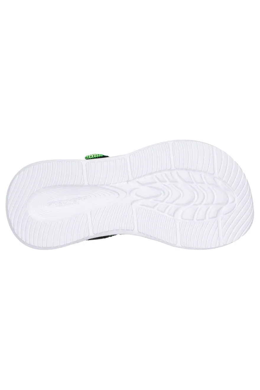Sandali Neri con Luci da Bimbi Skechers Sola Glow Sandal