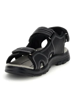 Sandali neri con strappi in velcro Jerpoint CN20