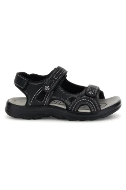 Sandali neri con strappi in velcro Jerpoint CN20
