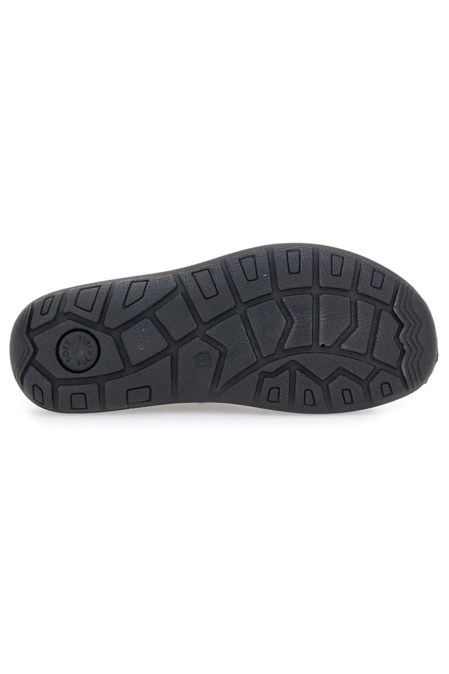 Sandali Neri Con Strappi in Velcro Fly Dinamic 102
