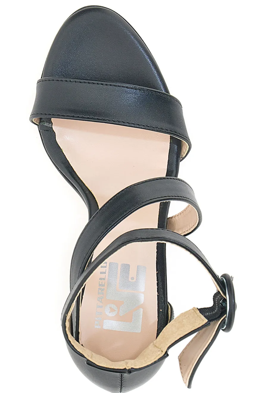 Sandali Neri con Tacco Pittarello Love 937