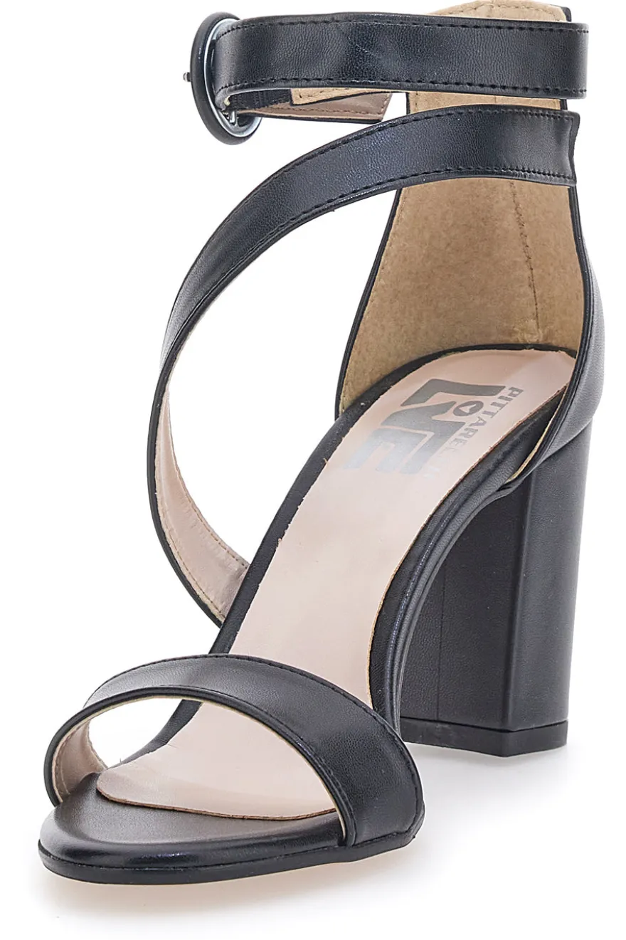 Sandali Neri con Tacco Pittarello Love 937