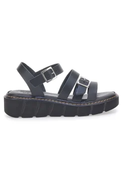 Sandali Neri In Pelle Made in Italy Pittarello Rock 5836/P