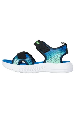 Sandali neri sportivi leggeri Skechers Microspec-Splash