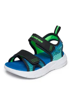 Sandali neri sportivi leggeri Skechers Microspec-Splash