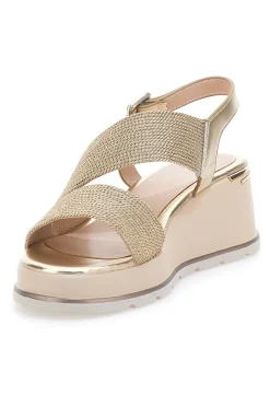 Sandali Oro Con Platform Mariella Burani K11003