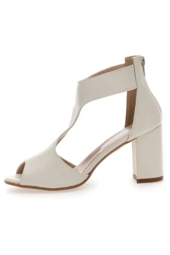 Sandali Panna Con Tacco Ampio Pittarello Love 519