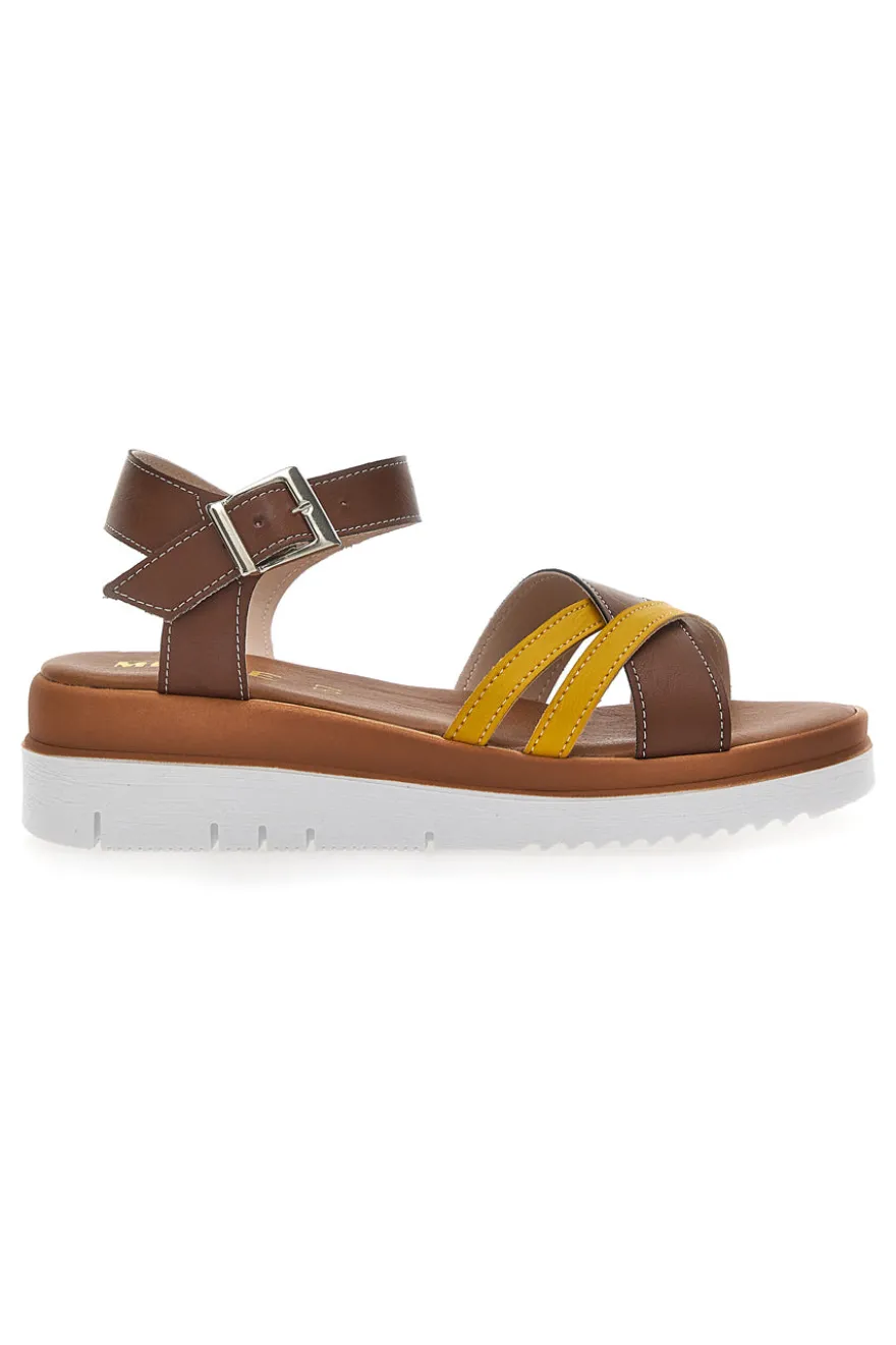Sandali Platform Me & Me 3298 Cognac