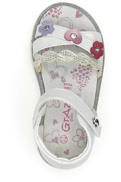 Sandali Primi Passi Bianchi Grazie Girl 14324