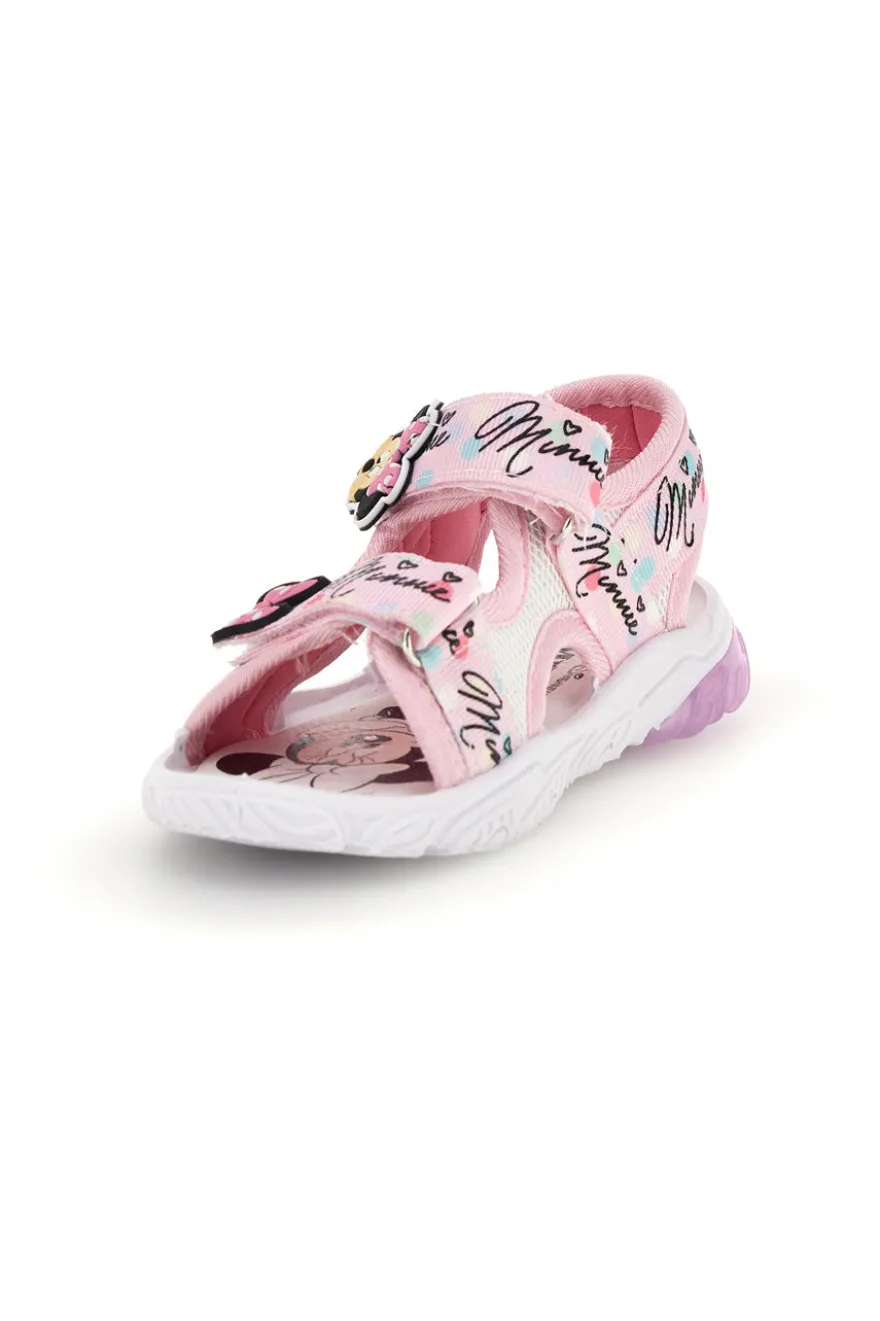 Sandali rosa con strappi e luci Minnie D3010791T10