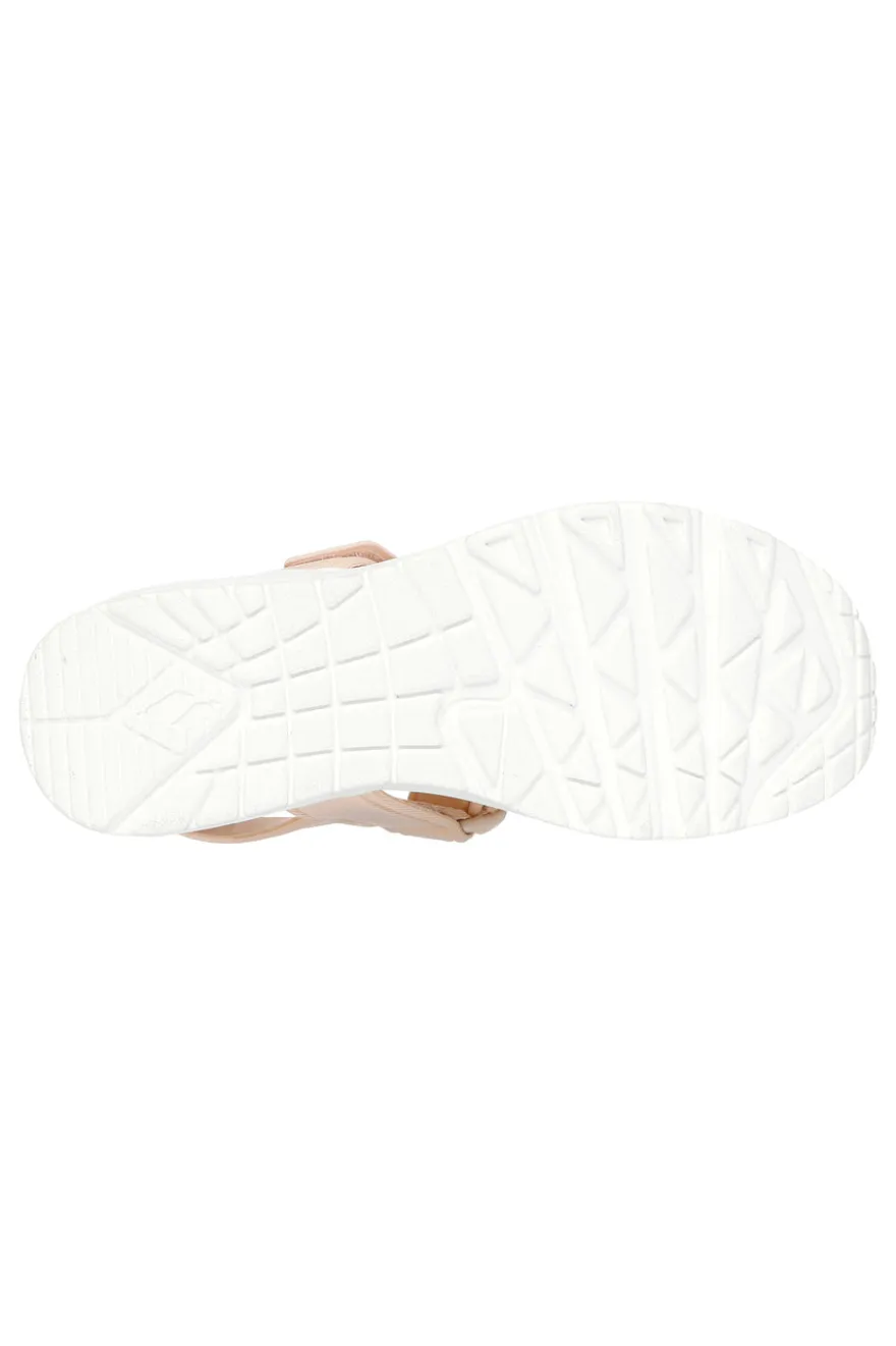 Sandali Rosa Vegan con Velcro Skechers Uno - Summer Stand2