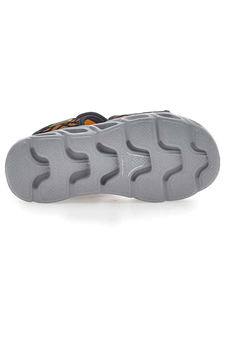Sandali Skechers Hypno Splash Sun Sonic Neri e Arancio