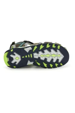 Sandali verdi con punta chiusa e chiusura a strappo Pitt kids 15114