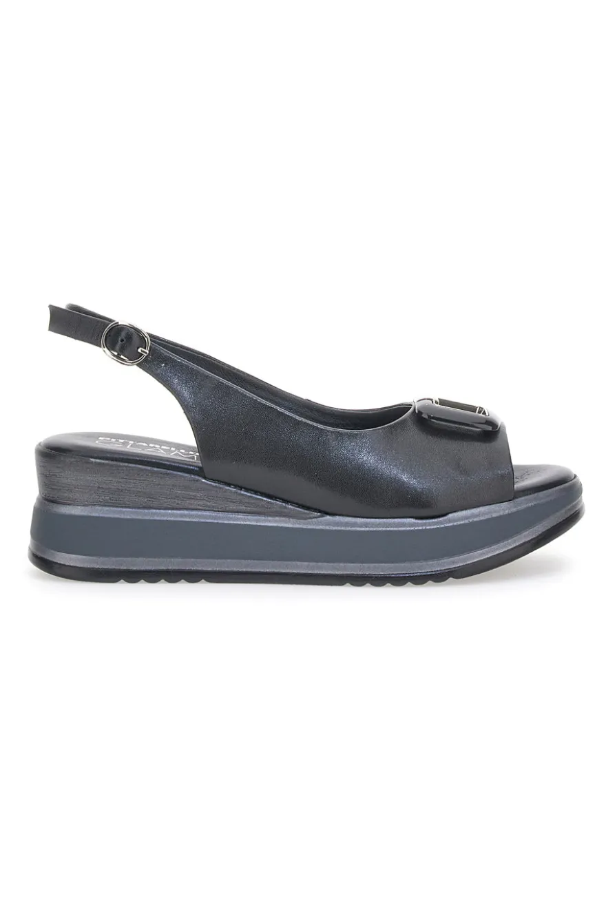 Sandalo Slingback Pittarello Glam 19418 Nero