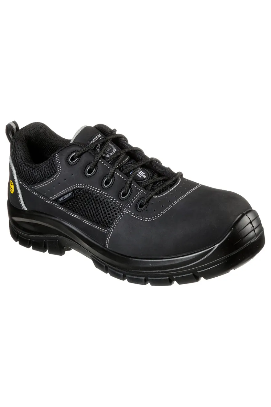 Scarpe Antinfortunistiche Nere Skechers Work: Trophus ST S1 P FO SRA ESD