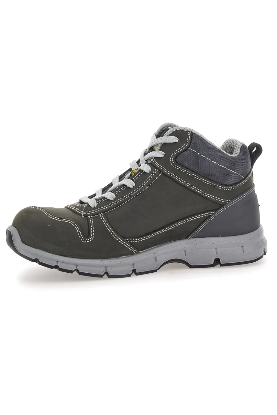 Scarpe antinfortunistiche grigie in pelle Diadora Run Mid S3S FO SR ESD