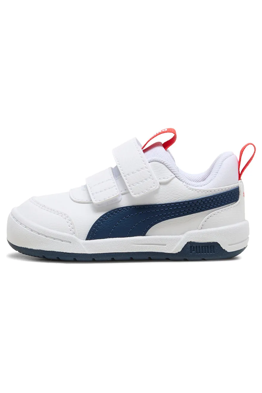 Scarpe bianche blu con chiusura a strappo Puma Multiflex 2 SL V Inf