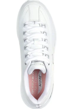 Scarpe bianche in pelle con supporto plantare Arch Fit Skechers ARCH FIT 2.0 STAR BOUND