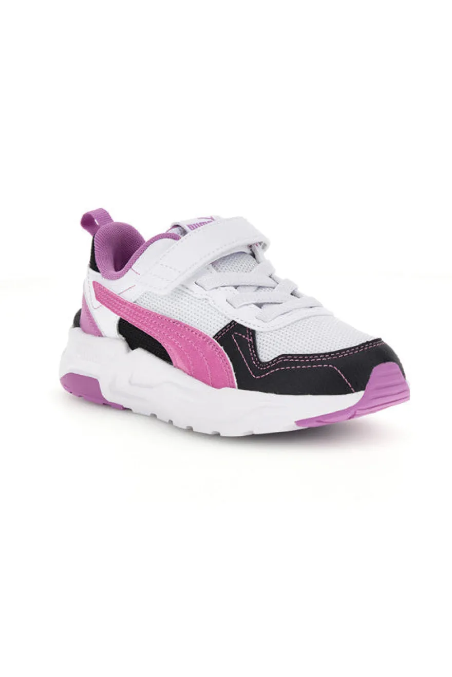 Scarpe bianche rosa nere con chiusura a strappo e lacci elastici Puma Trinity 2 LT Jelly Heaven AC+ PS