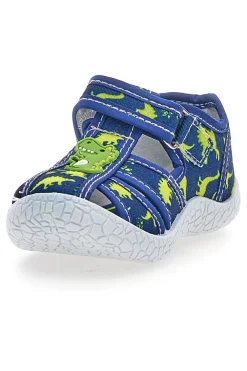 Scarpe blu con doppio strappo Pitt kids PK2492F
