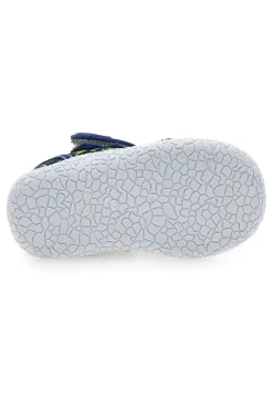 Scarpe blu con doppio strappo Pitt kids PK2492F