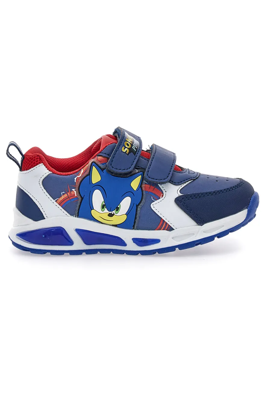 Scarpe blu con luci e stampa Sonic N9610051S20
