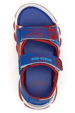 Scarpe blu e rosse con luci e stampa Spider-Man 11SP3N02LE