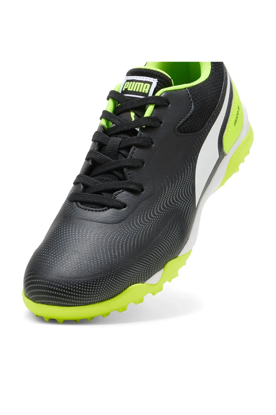 Scarpe calcio nere e giallo fluo in materiale sintetico Puma Truco III TT