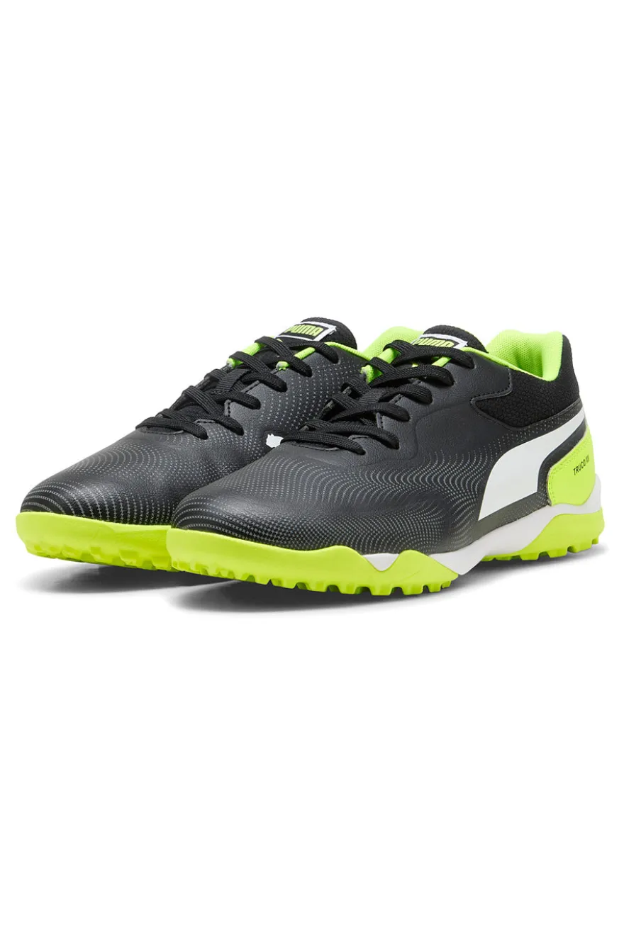 Scarpe calcio nere e giallo fluo in materiale sintetico Puma Truco III TT