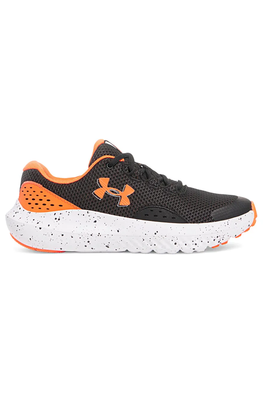 Scarpe da Allenamento Nere e Arancioni UNDER AMOUR Grade School Surge 4