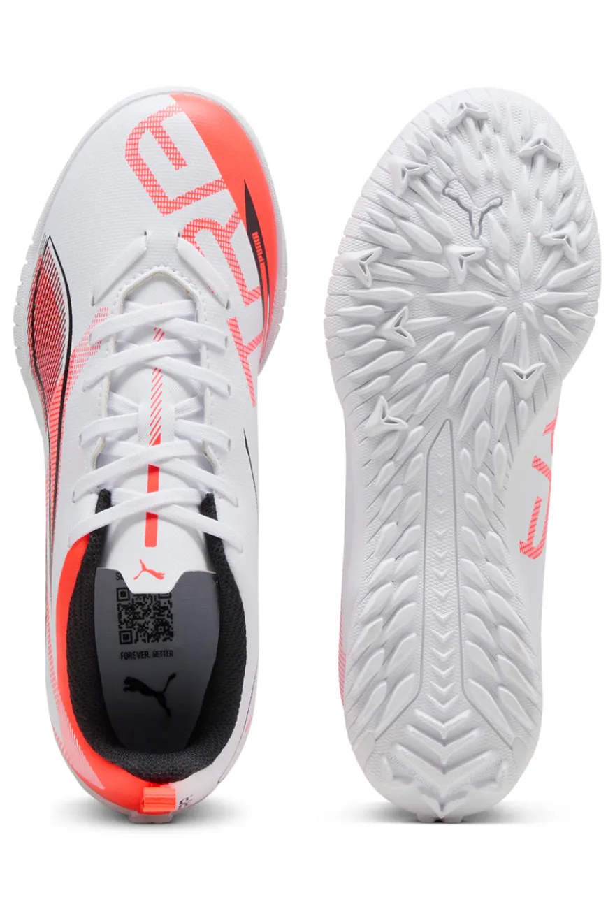 Scarpe da Calcetto Indoor Bianche e Rosse PUMA ULTRA 5 PLAY TT Jr