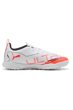 Scarpe da Calcetto Indoor Bianche e Rosse PUMA ULTRA 5 PLAY TT Jr