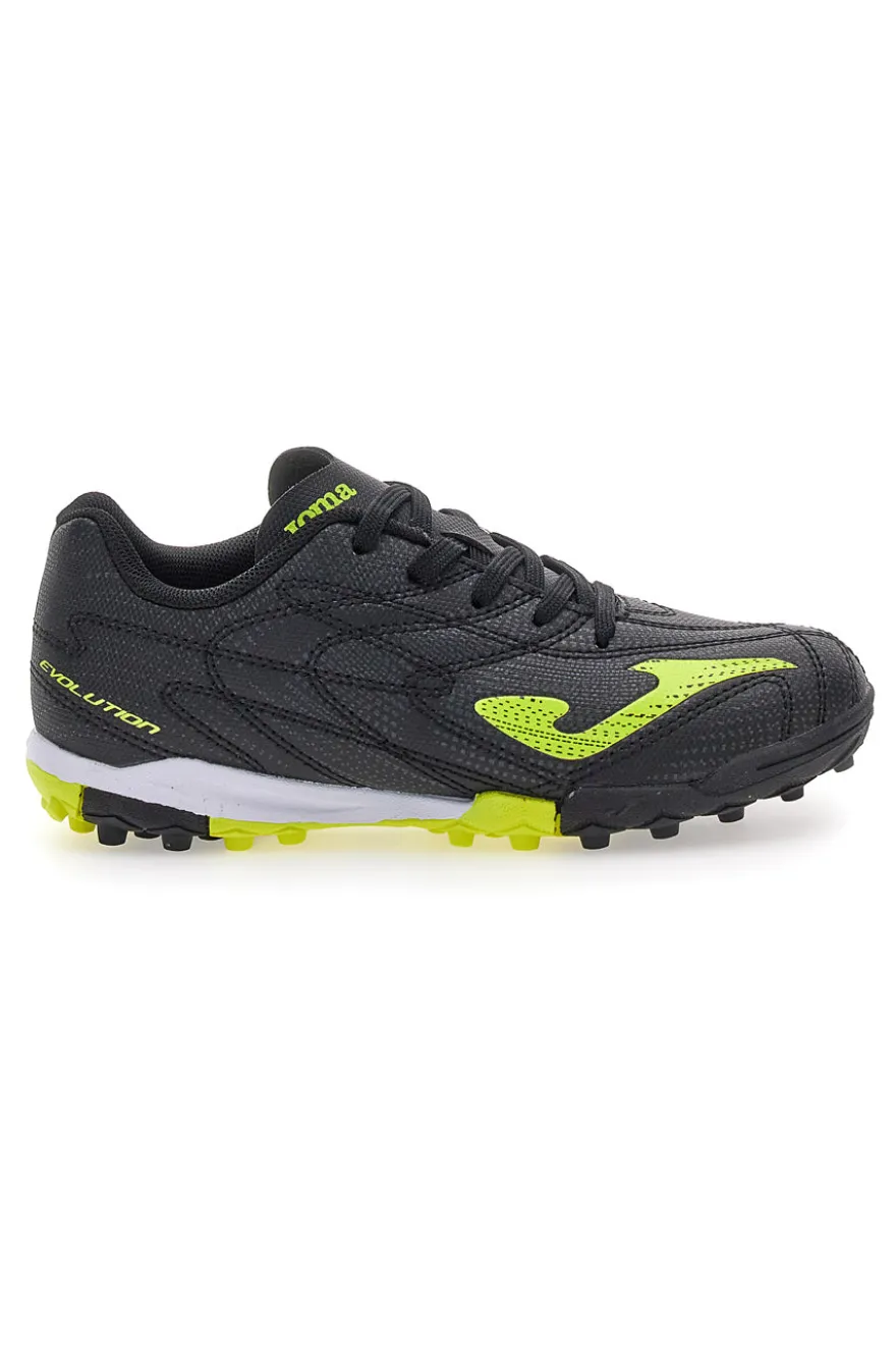 Scarpe da calcetto nere con dettagli lime Joma EVOLUTION JR 2501