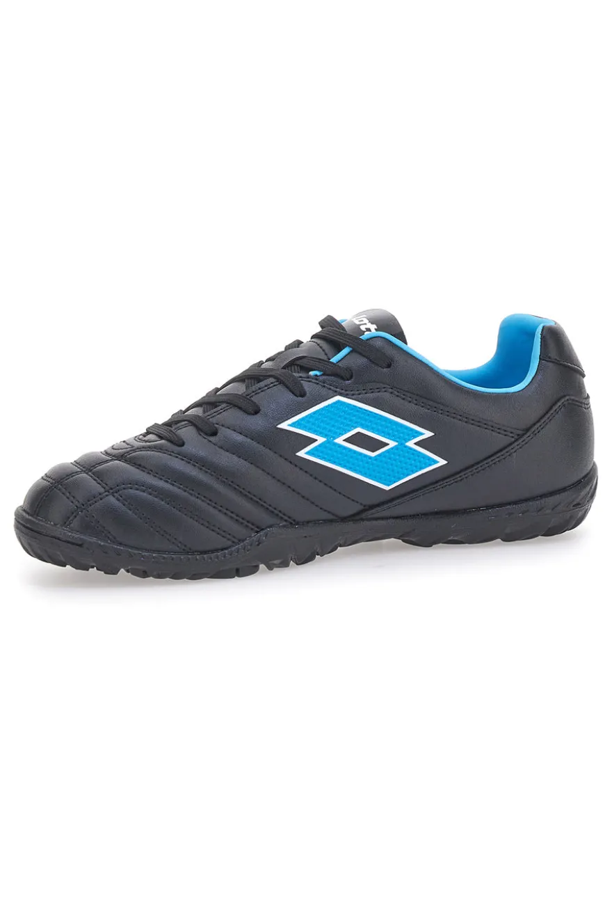 Scarpe da Calcetto Nere e Blu per campi sintetici LOTTO STAFIO 705 TF JR