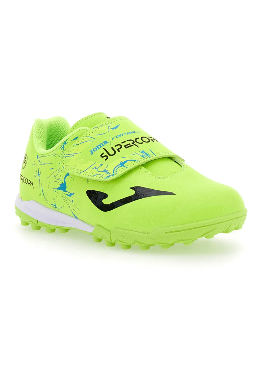 Scarpe da calcio a 5 verdi fluo con strappo Joma 2409TFVSCJW ND